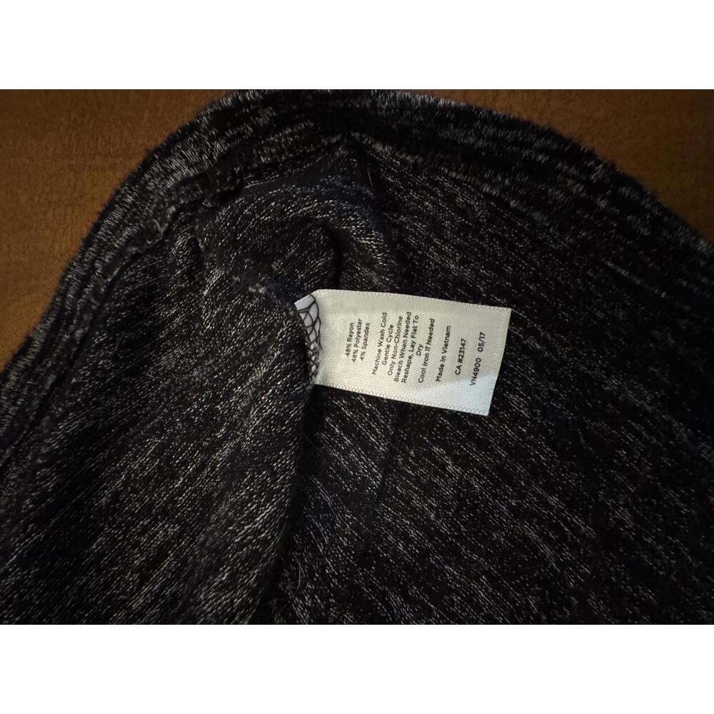 Gray Knitted Midi Dress with 3/4 Sleeves Talbots - Picture 5 of 6